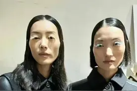 名模刘雯奇特造型参加国际时装周，网友批眯眯眼妆容别有用心！图片