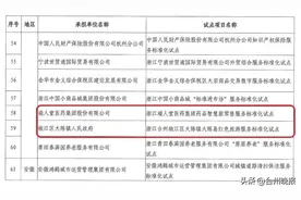 “国标”试点！台州2个项目入选图片
