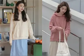 卫衣颜色穿对了，才显白减龄，“配色+搭配”双管齐下，又飒又美图片