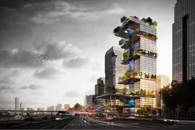 微信广州总部大楼项目封顶工作纪实 空中阶梯花园“建”证智慧秘境图片