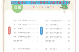 ​25春人教语文：二年级下册《默写能手》含答案，各单元重点同步练图片