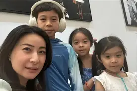 看了郭晶晶3个子女的正脸近照，才知道霍家的基因有多强大图片