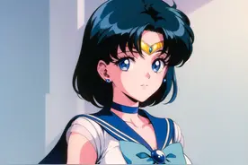 AI绘画 高清重制还原《美少女战士》原版风格，这画风也太好看了吧图片