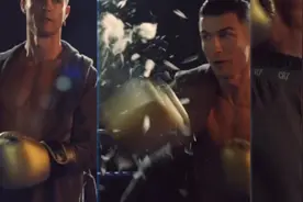 C罗为内裤品牌CR7拍摄广告片：化身拳击手，37岁腹肌不输年轻人图片