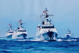 中菲南海对峙升级，中国海军导弹驱逐舰，已现身中业岛换下056A图片