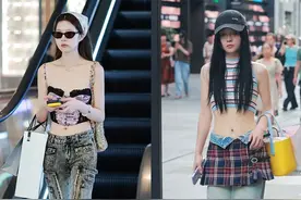 被成都女生惊艳了！满大街都在穿“低腰裤+运动鞋”，时髦又舒服图片