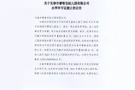 长春这两家幼儿园被终止办学许可图片