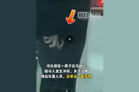 “我是市局的”，保定一男子在马路上，掏出手铐，拉扯另一女车主图片