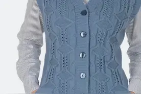 「针织作品」40个简单漂亮的马甲、背心编织花样图片