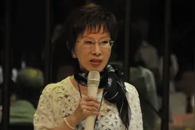 洪秀柱所题“汾酒必喝，分久必合”，意味深长！其硬笔字迹真惊艳图片