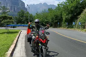 摩旅太行山一号公路往返1480公里，铃木DL250表现如何图片