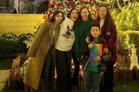 潘玮柏老婆晒聚会照，应采儿带jasper现身，背后超大花园意外露富图片