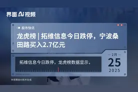 龙虎榜 | 拓维信息今日跌停，宁波桑田路买入2.7亿元