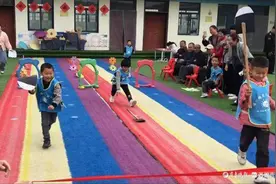 “秋收冬藏”，道口铺街道育才幼儿园举行亲子运动会图片