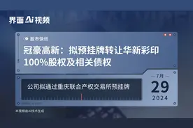 冠豪高新：拟预挂牌转让华新彩印100%股权及相关债权视频封面