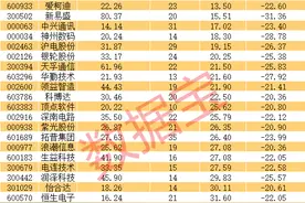 错杀的优质科技股，多只AI龙头上榜，高成长低估值图片