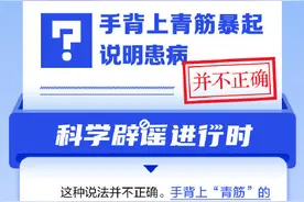 手背上“青筋”暴起说明有病？图片