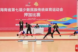 来自力量的巅峰对决！直击海南省七届民族运动会“大象拔河”图片