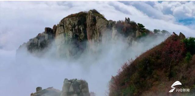 组图丨岱宗秋深 云涛漫染“仙”气十足