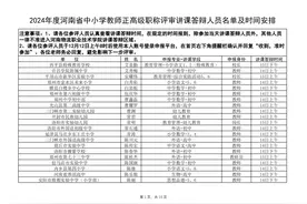 2024年度河南省中小学教师正高级职称评审讲课答辩须知（附答辩人员名单及时间安排）图片