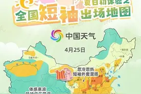 夏日感扑面而来 全国“短袖出场地图”来了！图片