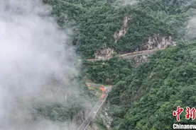 河南鲁山：盘山公路“穿”云海图片