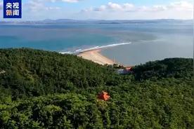 壮观！大自然在黄渤海交汇处画出“太极图”图片