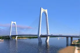 广西平陆运河跨线桥旧桥拆除及新桥重建等工程稳步推进图片