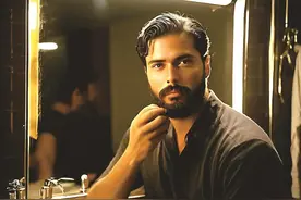 理发师能不能给自己刮胡子图片