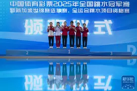 全国跳水冠军赛：陈芋汐/掌敏洁获女子双人10米台冠军图片