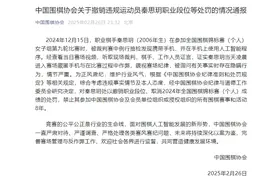 禁赛8年+撤销段位！19岁职业棋手比赛中用AI作弊，官方发布通报图片