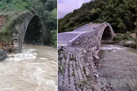 被时光遗忘，被洪水冲垮，被流量修复，400岁湖南古桥身世成谜图片