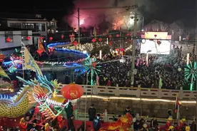 “行大龙”非遗过“大年”！宁波宁海千年古村沿袭770多年古老习俗再现宋韵盛景图片