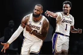 美媒打趣：詹姆斯父子NBA总得分40474分 历史父子档最多！图片