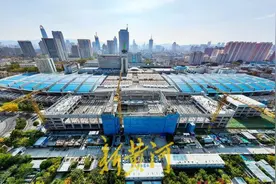 济南火车站北站房呈现雏形，新建站台与“老站”连通图片