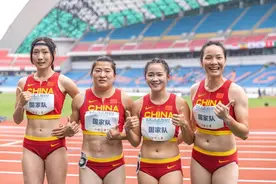 中国女子接力队冲奥尚需努力图片