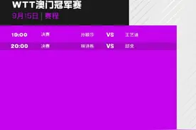 WTT澳门冠军赛决赛：今日19:00孙颖莎vs王艺迪 20:00林诗栋vs邱党图片