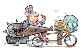 漫画：美国关税政策势必拖累全球经济图片