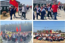 潜山市黄泥中心小学开展远足实践活动图片