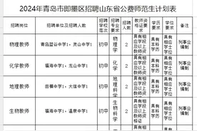 85人，有编制！即墨面向2024届山东省公费师范生招聘图片