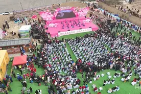 甘肃秦安桃花会启幕：十里桃乡盛装迎客图片