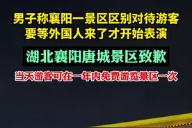 湖北襄阳唐城景区致歉，当天游客可在一年内免费游览景区一次@蓝战图片