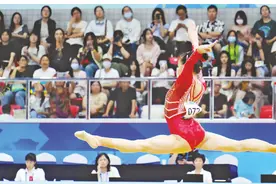 2025年全国体操锦标赛决出女团冠军 浙江队险胜广东队夺冠图片