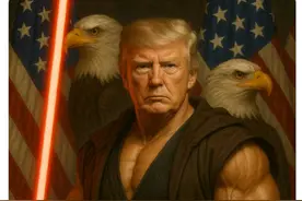 特朗普与马斯克“P图”互动，引发网友热议图片