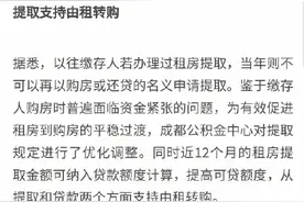 成都住房公积金发布五项重要支持政策图片