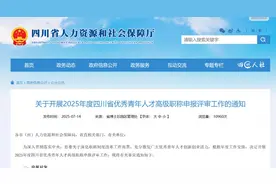 今起网络申报！今年四川省优秀青年人才高级职称申报评审开始图片