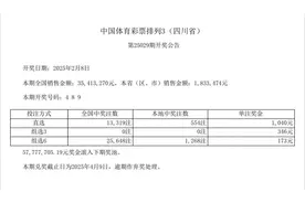 中国体育彩票2月8日开奖结果图片