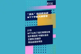 “莎头”组合将出战WTT中国大满贯赛图片