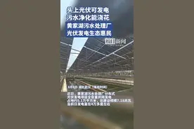 黄家湖污水处理厂光伏发电项目并网发电，所发电能大部分就地消纳图片