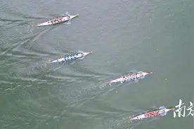 图集｜群舸争流岐江畔，非遗龙舟闹 “五一”图片